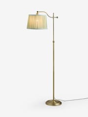 Laura Ashley Brass Hemsley Silk Floor Lamp - Image 5 of 6