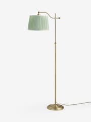 Laura Ashley Brass Hemsley Silk Floor Lamp - Image 6 of 6