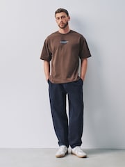 Brown Japan Tree Regular Fit Graphic Print Heavy Weight T-Shirt - Image 2 of 8