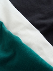 Black/Stone/Green Regular Fit Graphic Print T-Shirts 3 Pack - Image 12 of 15