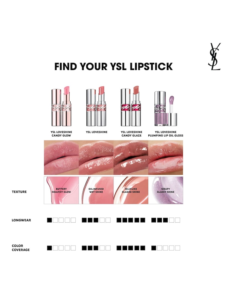 Yves Saint Laurent Loveshine High Shine Lipstick 3.2g - Image 8 of 8