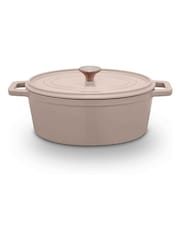 Barbary and Oak Cashmere Nattura Cast Iron Casserole 3.2L Cooking Pot - Image 1 of 1
