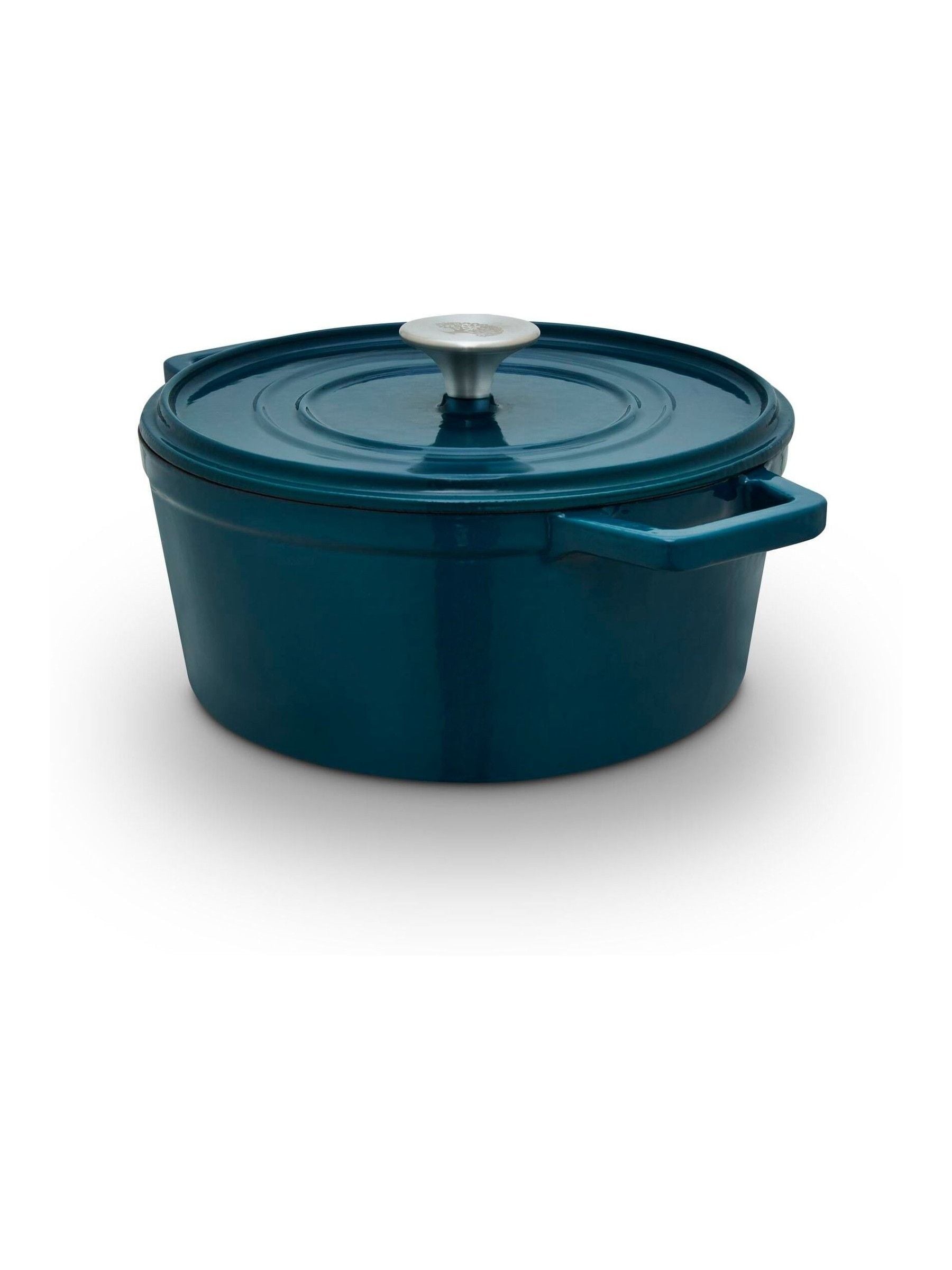 Barbary & Oak Unisex Teal Nattura 20Cm Round Cast Iron Casserole Agave In - Image 5