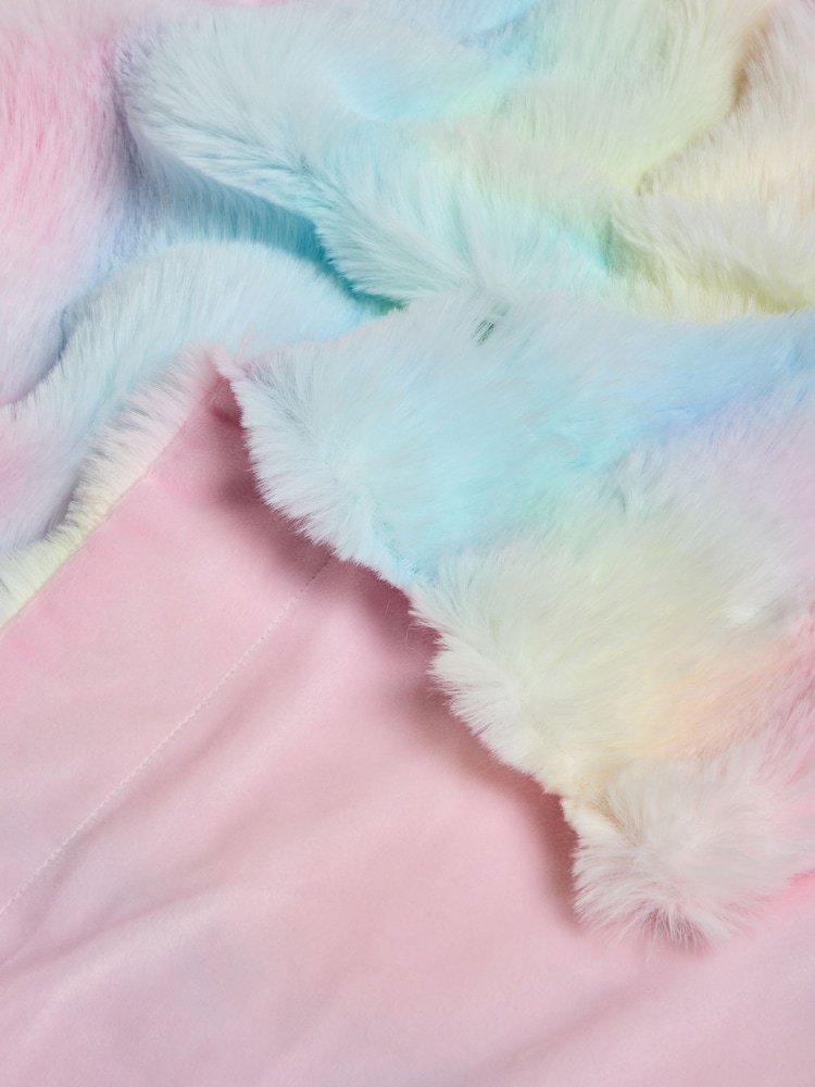 Rainbow ombre Fleece Throw - Image 7 of 7 Rainbow ombre Fleece Throw - Image 7 of 7