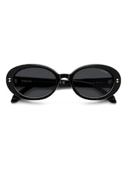 Polaroid Oval Black Sunglasses - Obraz 4 z 6