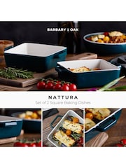 Barbary and Oak Set of 2 Agave Nattura Square Baking Dishes - Image 2 of 9