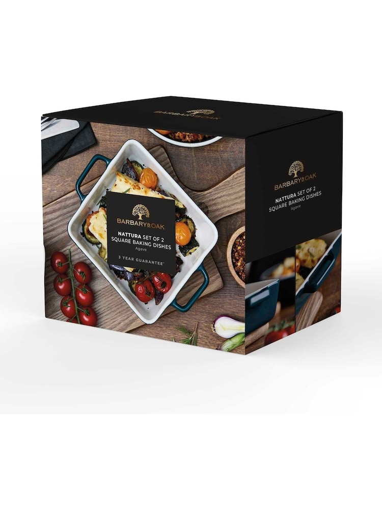 Barbary and Oak Set of 2 Agave Nattura Square Baking Dishes - Image 9 of 9