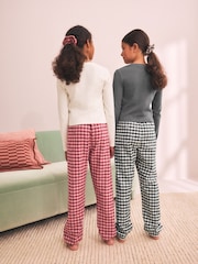 Black/Red Woven Jogger Pyjamas 2 Pack (3-16yrs) - Image 3 of 12