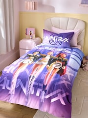 Purple Huntrix KPOP Demon Hunters Duvet Cover and Pillowcase Set - Image 1 of 6