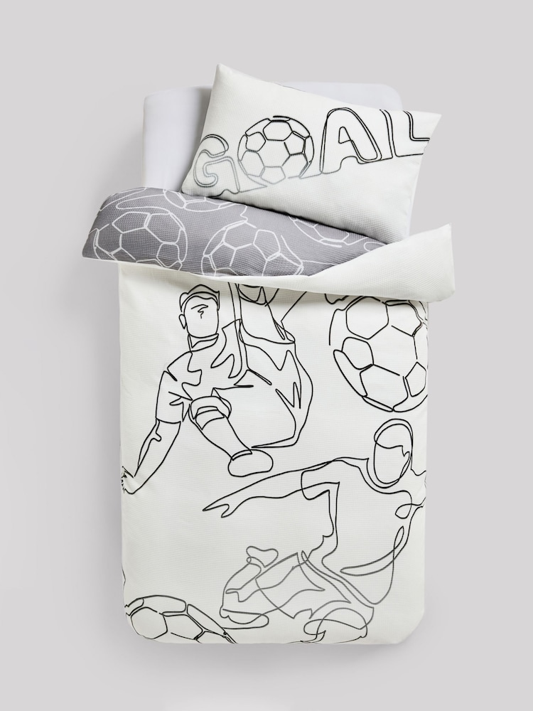 Cotton Duvet Cover and Pillowcase Set - 画像 1 / 2