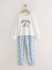 Blue/Brown Jogger Pyjamas 3 Pack (3-16yrs) - Image 5 of 9