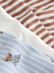 Blue/Brown Jogger Pyjamas 3 Pack (3-16yrs) - Image 9 of 9