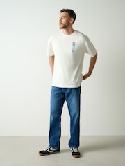 White Hokusai Relaxed Fit Artist T-Shirt - Image 2 of 6