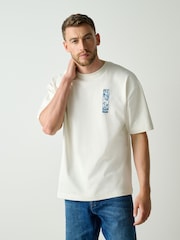 White Hokusai Relaxed Fit Artist T-Shirt - Image 4 of 6