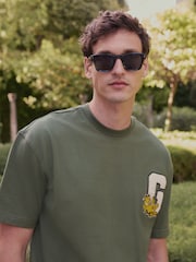 Green Garfield Varsity Regular Fit T-Shirt - Image 1 of 9