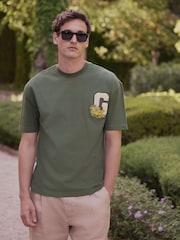 Green Garfield Varsity Regular Fit T-Shirt - Image 3 of 9