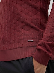 River Island Orange Muscle Fit Textured Jumper - Image 4 of 4