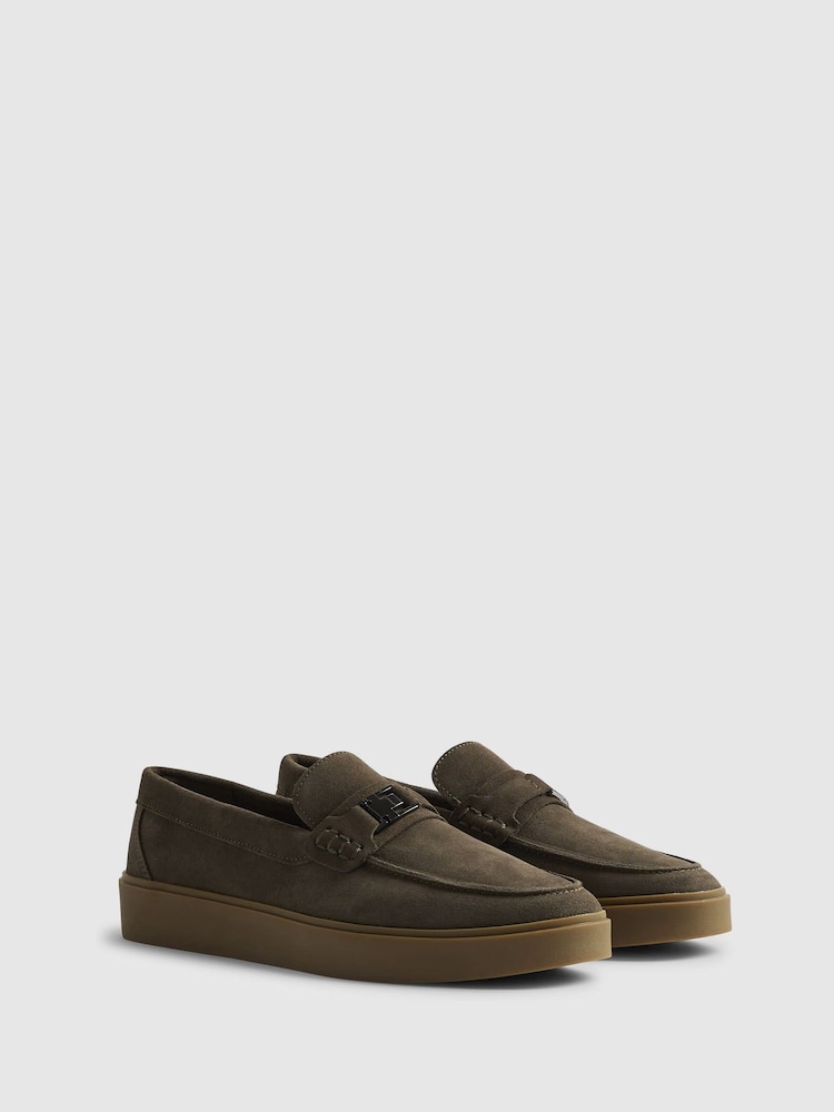 River Island Suede Cupsole Buckle Loafers - Slika 2 od 5