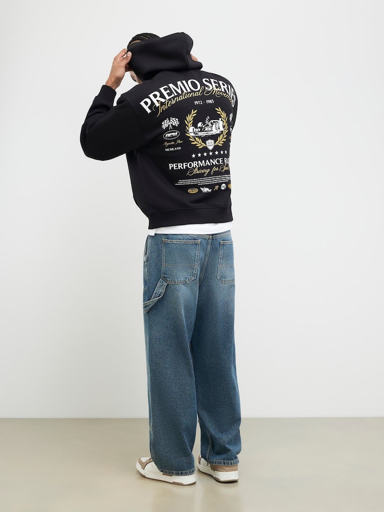 River Island Oversized Premio Series Racing Hoodie - Imaginea 1 din 4