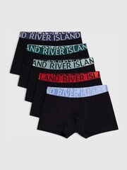 River Island Primary Colour Waistband Trunks 5 Pack - תמונה 1 מתוך 1