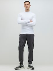 River Island Muscle Fit Textured Jumper - Imaginea 2 din 4