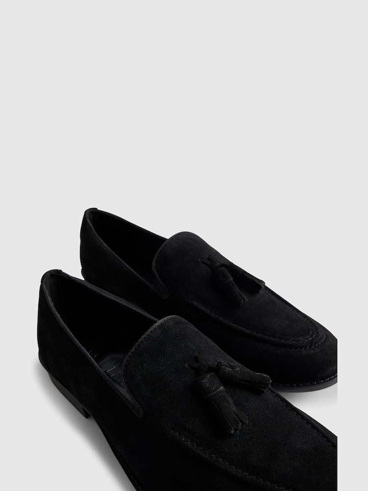 River Island Black Suede Tassel Loafers - Image 3 of 3