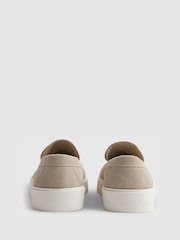 River Island Natural Suede Cupsole Loafers - Image 3 of 5