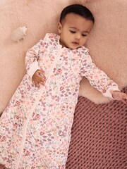 Pink Floral 2.5 Tog Removable Sleeve Baby Sleep Bag - Image 1 of 4