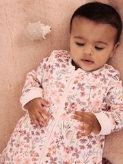 Pink Floral 2.5 Tog Removable Sleeve Baby Sleep Bag - Image 2 of 4