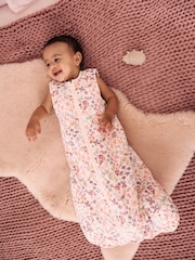 Pink Floral 2.5 Tog Removable Sleeve Baby Sleep Bag - Image 3 of 4