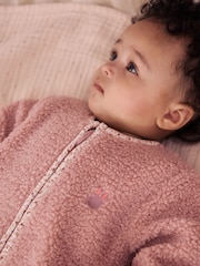 Pink Borg 2.5 Tog Fleece Baby Sleep Bag - Image 2 of 3