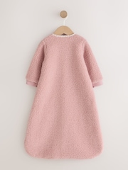 Pink Borg 2.5 Tog Fleece Baby Sleep Bag - Image 7 of 10