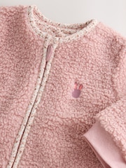 Pink Borg 2.5 Tog Fleece Baby Sleep Bag - Image 8 of 10