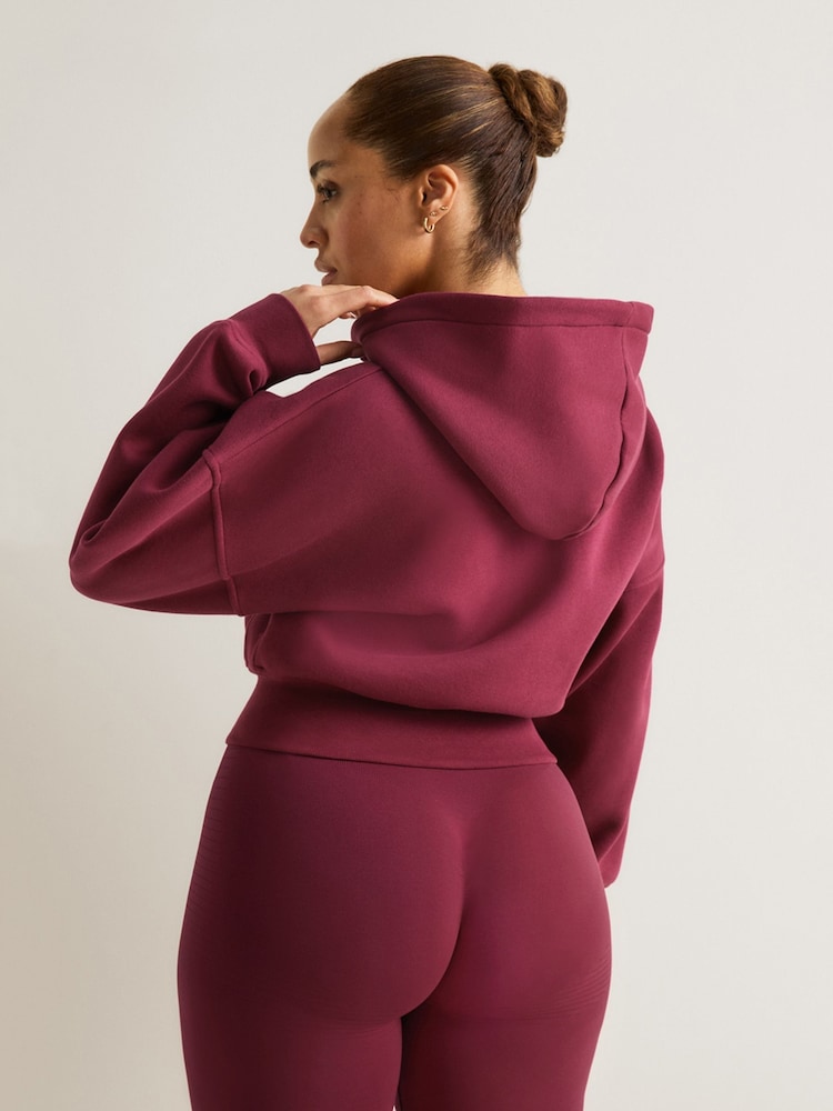 TALA Red Cocoon Zip Through Hoodie - Image 2 of 2