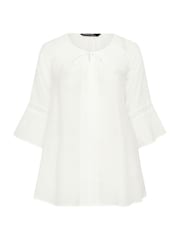 Evans White Long Sleeve Crochet Blouse - Image 2 of 2