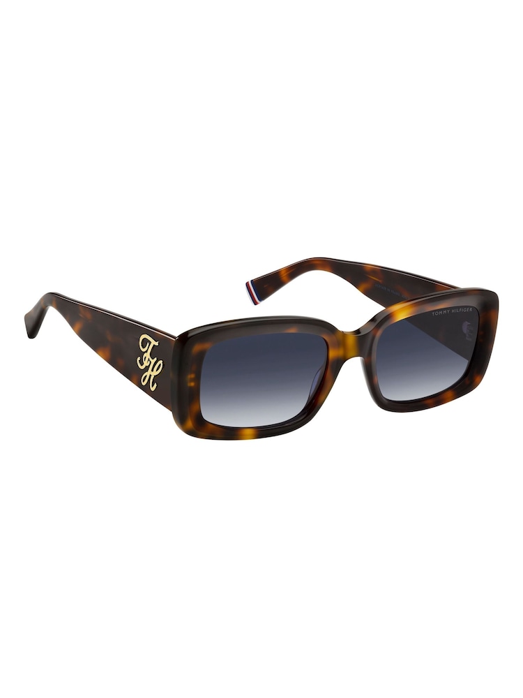Tommy Hilfiger Brown Rectangular Sunglasses - Image 2 of 5 Tommy Hilfiger Brown Rectangular Sunglasses - Image 2 of 5