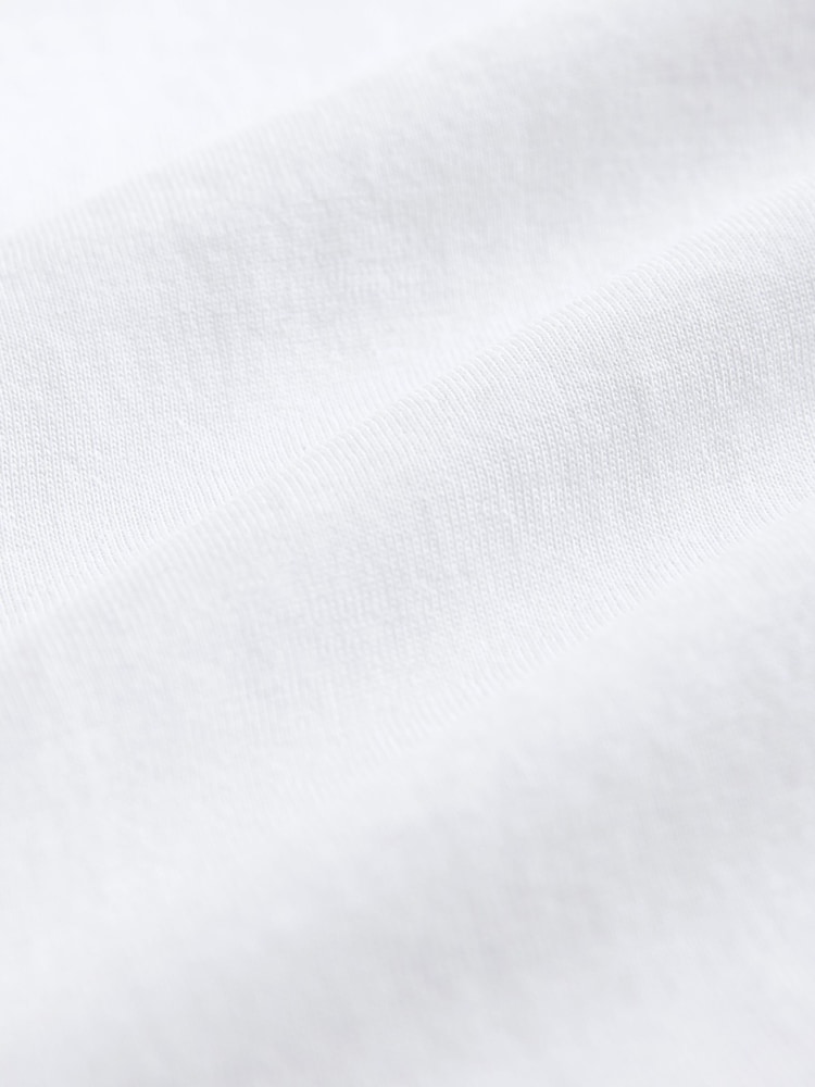 White Long Sleeve Plain T-Shirts 2 Pack (3mths-7yrs) - Image 6 of 6 White Long Sleeve Plain T-Shirts 2 Pack (3mths-7yrs) - Image 6 of 6