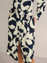 Hobbs Blue Alisa Dress - Image 3 of 4