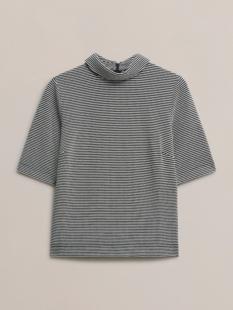 Hobbs Blue Tali Textured Top - Image 4 of 4 Hobbs Blue Tali Textured Top - Image 4 of 4