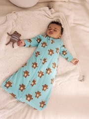 Green Bear Hugs 2.5 Tog Removable Sleeve Baby Sleep Bag - Image 1 of 11