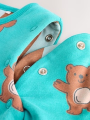 Green Bear Hugs 2.5 Tog Removable Sleeve Baby Sleep Bag - Image 10 of 11
