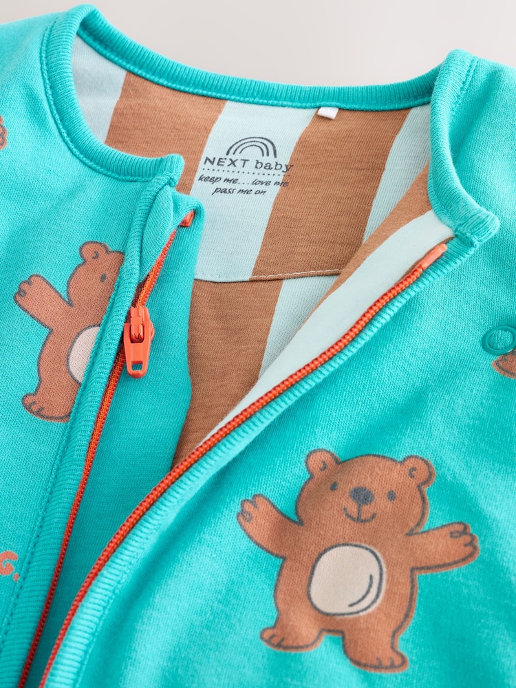 Green Bear Hugs 2.5 Tog Removable Sleeve Baby Sleep Bag - Image 11 of 11 Green Bear Hugs 2.5 Tog Removable Sleeve Baby Sleep Bag - Image 11 of 11