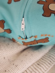 Green Bear Hugs 2.5 Tog Removable Sleeve Baby Sleep Bag - Image 6 of 11