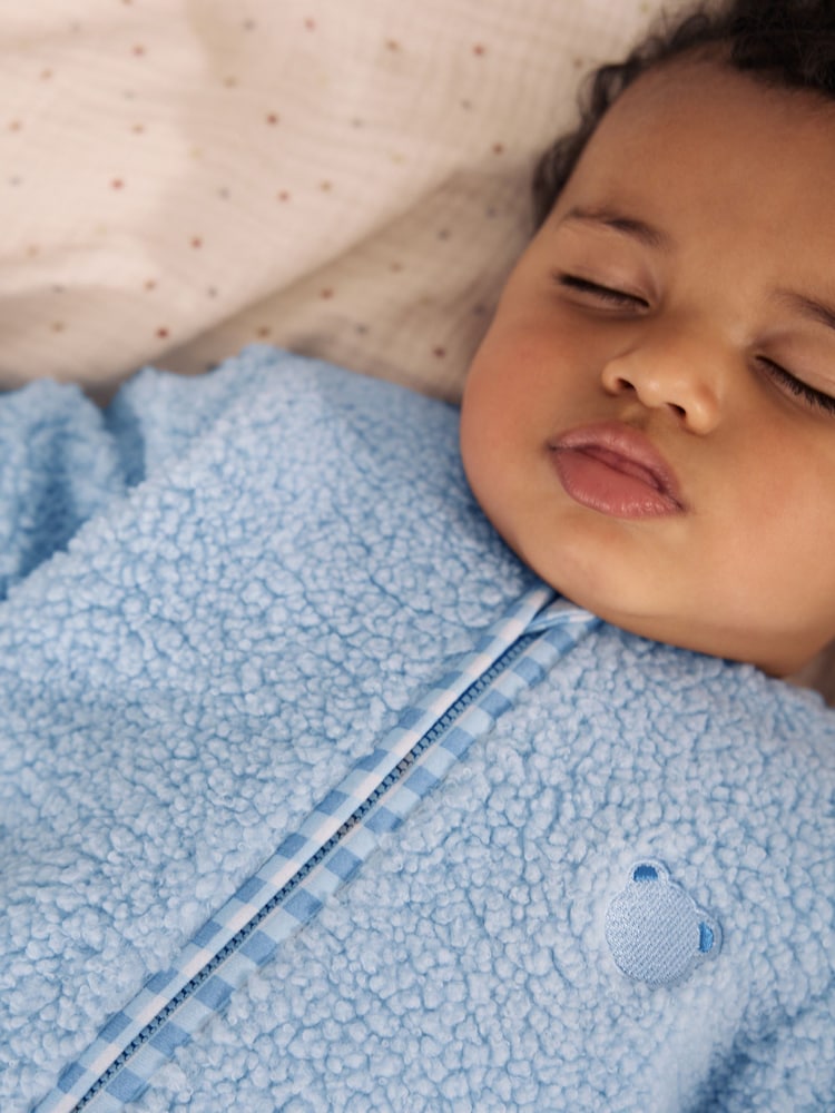 Blue Borg 2.5 Tog Fleece Baby Sleep Bag - Image 2 of 7 Blue Borg 2.5 Tog Fleece Baby Sleep Bag - Image 2 of 7