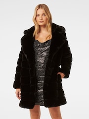 Forever New Tara Faux Fur Coat - Bild 1 von 5