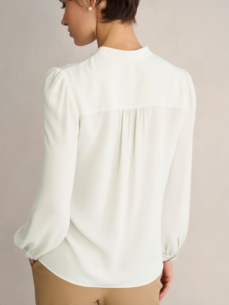 Hobbs White Dominica Blouse - Image 2 of 4 Hobbs White Dominica Blouse - Image 2 of 4