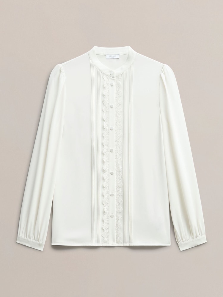 Hobbs White Dominica Blouse - Image 4 of 4 Hobbs White Dominica Blouse - Image 4 of 4