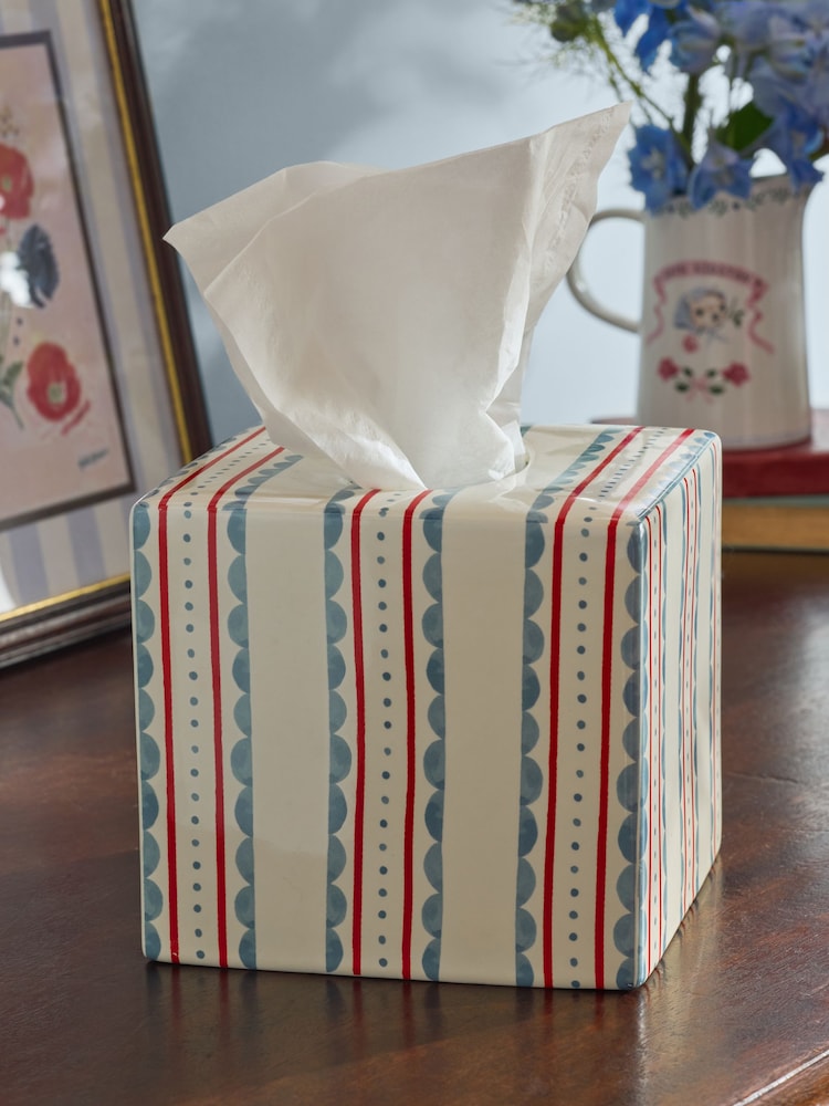 Cath Kidston Striped Tissue Box Cover - Image 1 of 6