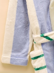 Joules Boys' Snug Blue Stripe Dressing Gown - Image 4 of 4
