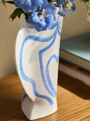 Cath Kidston Blue Silhouette Vase - Image 3 of 5
